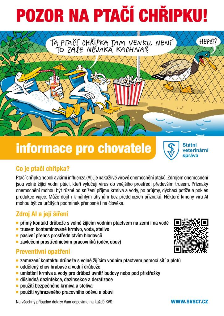 pozor na&nbsp;ptačí chřipku